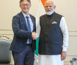 PM Narendra Modi met Dato' Pua Khein Seng, Founder of Phison Electronics and known for inventing the world’s first single-chip USB flash drive
