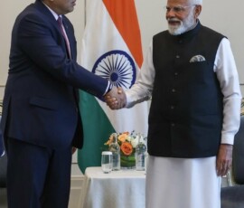 PM Narendra Modi met Tan Sri Tengku Muhammad Taufik, President & Group CEO of PETRONAS