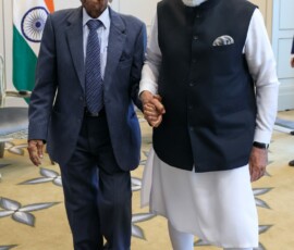 PM Narendra Modi met Indian National Army veteran Shri Jeyaraj Raja Rao in Malaysia