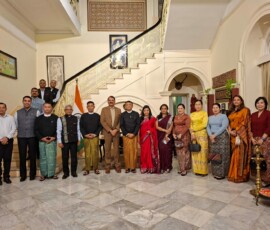 CNS met Dy Foreign Minister U Ko Ko Kyaw and Dy Transport Minister U Tun over dinner at India House.