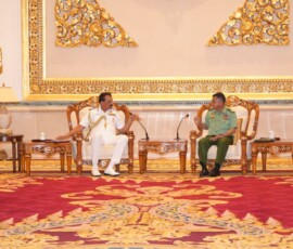 As part of his ongoing visit to Myanmar, Adm Dinesh K Tripathi, CNS, held bilateral discussions with Senior-General Ye Win Oo, Commander-in-Chief of the Myanmar Defence Forces, at Nay Pyi Taw