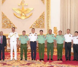 As part of his ongoing visit to Myanmar, Adm Dinesh K Tripathi, CNS, held bilateral discussions with Senior-General Ye Win Oo, Commander-in-Chief of the Myanmar Defence Forces, at Nay Pyi Taw
