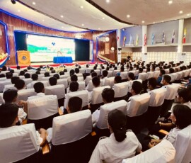 During his ongoing visit to Myanmar, Adm Dinesh K Tripathi, CNS, addressed the staff officers and trainee officers from various units at the Naval Training Command NTC of the Myanmar Navy