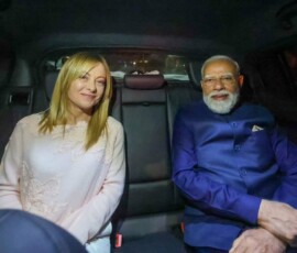 Italian PM Giorgia Meloni hosted PM Modi over a dinner