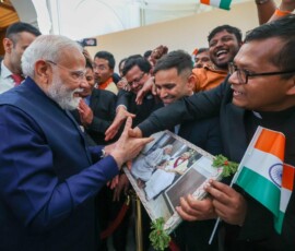 Indian community in Italy welcomes PM Modi
