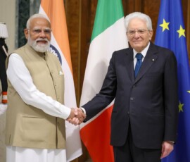 PM Modi called on the President Sergio Mattarella of the Italian Republic