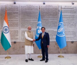PM Modi was received warmly at Food and Agriculture Organization Headquarters in Rome by Qu Dongyu, Director General of FAO