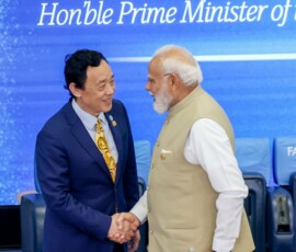 PM Modi was conferred the Agricola Medal by QU Dongyu, Director General of FAO at a ceremony at Food and Agriculture Organization Headquarters in Rome