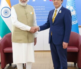 PM Modi was received warmly at Food and Agriculture Organization Headquarters in Rome by Qu Dongyu, Director General of FAO