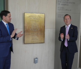 US Secretary of State Marco Rubio dedicated a new consular wing at US Embassy in New Delhi