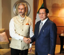 EAM S Jaishankar called on President U Min Aung Hlaing of Myanmar in New Delhi