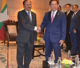 NSA Ajit Doval called on President U Min Aung Hlaing of Myanmar