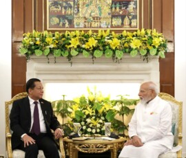 PM Modi held wide-ranging discussions with President U Min Aung Hlaing of Myanmar