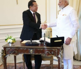 PM Modi held wide-ranging discussions with President U Min Aung Hlaing of Myanmar