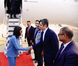 Acting President Delcy Rodríguez of Venezuela received a warm welcome on her arrival in New Delhi