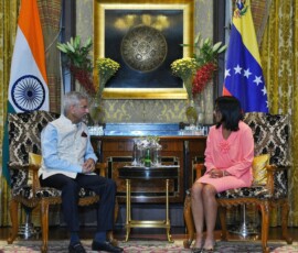 EAM S Jaishankar called on Acting President Delcy Rodríguez of Venezuela in New Delhi