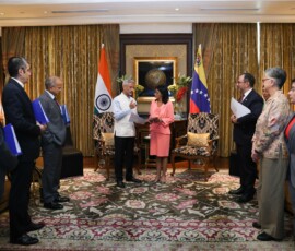 EAM S Jaishankar called on Acting President Delcy Rodríguez of Venezuela in New Delhi