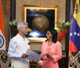 EAM S Jaishankar called on Acting President Delcy Rodríguez of Venezuela in New Delhi