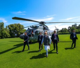 PM Narendra Modi has reached Evian, France for the G7 Summit