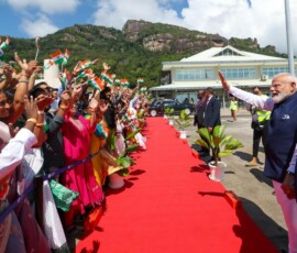 PM Narendra Modi has departed for India after a successful visit to Seychelles