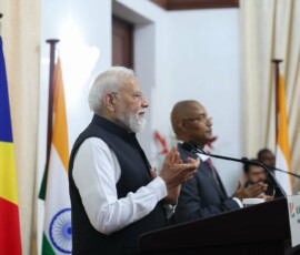 PM Narendra Modi held official talks with President Dr. Patrick Herminie of Seychelles at the State House