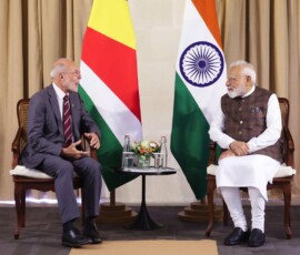 PM Modi met the Leader of the Opposition of Seychelles, Bernard Georges, during his visit to Seychelles