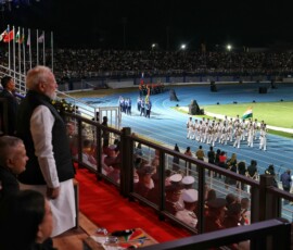 PM Modi attended the National Day celebrations marking the 50th anniversary of Independence of Seychelles as the Guest of Honour, becoming the first Indian Prime Minister to be accorded this honour
