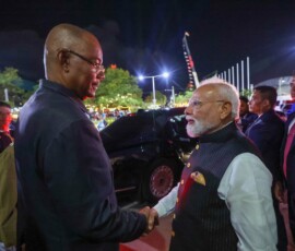 PM Modi attended the National Day celebrations marking the 50th anniversary of Independence of Seychelles as the Guest of Honour, becoming the first Indian Prime Minister to be accorded this honour