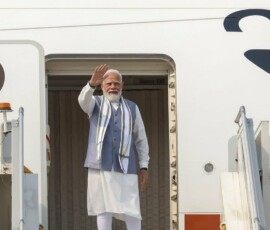 Prime Minister Narendra Modi departs for Seychelles on a State Visit.