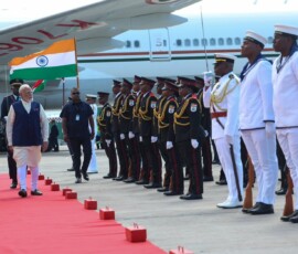 PM Modi was accorded a Ceremonial Guard of Honour in Seychelles