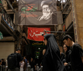 People walk in a market under a banner depicting Iran's late Supreme Leader Ayatollah Ali Khamenei, ahead of his farewell ceremony, in Tehran, Iran, July 2, 2026. REUTERS/Alkis Konstantinidis Foreign media in Iran operate under guidelines set by the Ministry of Culture and Islamic Guidance, which regulates press activity and permissions. ISRAEL OUT. NO COMMERCIAL OR EDITORIAL SALES IN ISRAEL. NO ACCESS FOR ISRAELI MEDIA. NO USE BBC PERSIAN. NO USE VOA PERSIAN. NO USE MANOTO. NO USE IRAN INTERNATIONAL. NO USE RADIO FARDA. DIGITAL: NO USE BBC PERSIAN. NO USE VOA PERSIAN. NO USE MANOTO. NO USE IRAN INTERNATIONAL. NO USE RADIO FARDA. TPX IMAGES OF THE DAY