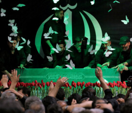 Coffin of Iran's late Supreme Leader Ayatollah Ali Khamenei, during a farewell ceremony near the office of the late Iranian leader, in Tehran, Iran, July 3, 2026. Office of the Iranian Supreme Leader/WANA (West Asia News Agency) via REUTERS ATTENTION EDITORS - THIS PICTURE WAS PROVIDED BY A THIRD PARTY. ISRAEL OUT. NO COMMERCIAL OR EDITORIAL SALES IN ISRAEL. NO ACCESS FOR ISRAELI MEDIA. NO USE BBC PERSIAN. NO USE VOA PERSIAN. NO USE MANOTO. NO USE IRAN INTERNATIONAL. NO USE RADIO FARDA. DIGITAL: NO USE BBC PERSIAN. NO USE VOA PERSIAN. NO USE MANOTO. NO USE IRAN INTERNATIONAL. NO USE RADIO FARDA. TPX IMAGES OF THE DAY