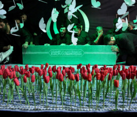 Coffin of Iran's late Supreme Leader Ayatollah Ali Khamenei, during a farewell ceremony near the office of the late Iranian leader, in Tehran, Iran, July 3, 2026. Office of the Iranian Supreme Leader/WANA (West Asia News Agency) via REUTERS ATTENTION EDITORS - THIS PICTURE WAS PROVIDED BY A THIRD PARTY. ISRAEL OUT. NO COMMERCIAL OR EDITORIAL SALES IN ISRAEL. NO ACCESS FOR ISRAELI MEDIA. NO USE BBC PERSIAN. NO USE VOA PERSIAN. NO USE MANOTO. NO USE IRAN INTERNATIONAL. NO USE RADIO FARDA. DIGITAL: NO USE BBC PERSIAN. NO USE VOA PERSIAN. NO USE MANOTO. NO USE IRAN INTERNATIONAL. NO USE RADIO FARDA.