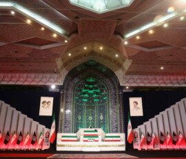 The coffins of Iran's late Supreme Leader Ayatollah Ali Khamenei and his family members are displayed on the day international delegates participate in a farewell ceremony for Khamenei, who was killed on February 28 during Israeli and U.S. airstrikes on Iran, at the Imam Khomeini Grand Mosalla in Tehran, Iran July 3, 2026. Majid Asgaripour/WANA (West Asia News Agency) via REUTERS ATTENTION EDITORS - THIS PICTURE WAS PROVIDED BY A THIRD PARTY. ISRAEL OUT. NO COMMERCIAL OR EDITORIAL SALES IN ISRAEL. NO ACCESS FOR ISRAELI MEDIA. NO USE BBC PERSIAN. NO USE VOA PERSIAN. NO USE MANOTO. NO USE IRAN INTERNATIONAL. NO USE RADIO FARDA. DIGITAL: NO USE BBC PERSIAN. NO USE VOA PERSIAN. NO USE MANOTO. NO USE IRAN INTERNATIONAL. NO USE RADIO FARDA. TPX IMAGES OF THE DAY