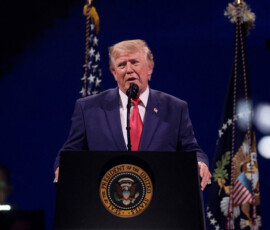 U.S. President Donald Trump speaks at a Fourth of July rally, marking the 250th anniversary of U.S. independence, on the National Mall in Washington, D.C., U.S., July 4, 2026. REUTERS/Evan Vucci