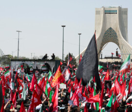 A vehicle carrying coffins of Iran's late Supreme Leader Ayatollah Ali Khamenei and his family members, makes its way as people attend a funeral procession for Khamenei, who was killed on February 28 in Israeli and U.S. airstrikes, in Tehran, Iran, July 6, 2026. REUTERS/Mohammed Salem Foreign media in Iran operate under guidelines set by the Ministry of Culture and Islamic Guidance, which regulates press activity and permissions ISRAEL OUT. NO COMMERCIAL OR EDITORIAL SALES IN ISRAEL. NO ACCESS FOR ISRAELI MEDIA. NO USE BBC PERSIAN. NO USE VOA PERSIAN. NO USE MANOTO. NO USE IRAN INTERNATIONAL. NO USE RADIO FARDA. DIGITAL: NO USE BBC PERSIAN. NO USE VOA PERSIAN. NO USE MANOTO. NO USE IRAN INTERNATIONAL. NO USE RADIO FARDA.