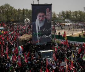 A vehicle carrying a banner depicting Iran's late Supreme Leader Ayatollah Ali Khamenei makes its way as people attend a funeral procession for Khamenei, who was killed on February 28 in Israeli and U.S. airstrikes, in Tehran, Iran July 6, 2026. REUTERS/Alkis Konstantinidis Foreign media in Iran operate under guidelines set by the Ministry of Culture and Islamic Guidance, which regulates press activity and permissions ISRAEL OUT. NO COMMERCIAL OR EDITORIAL SALES IN ISRAEL. NO ACCESS FOR ISRAELI MEDIA. NO USE BBC PERSIAN. NO USE VOA PERSIAN. NO USE MANOTO. NO USE IRAN INTERNATIONAL. NO USE RADIO FARDA. DIGITAL: NO USE BBC PERSIAN. NO USE VOA PERSIAN. NO USE MANOTO. NO USE IRAN INTERNATIONAL. NO USE RADIO FARDA.