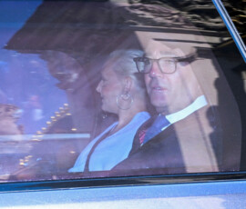 Britain's new Prime Minister Andy Burnham departs Buckingham Palace in a vehicle after being invited by Britain's King Charles to form a government, in London, Britain, July 20, 2026. REUTERS/Jaimi Joy