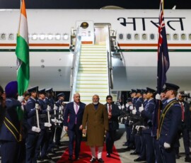 PM Modi has arrived in Auckland, marking the first visit by an Indian Prime Minister to New Zealand in 40 years