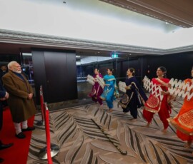 PM Modi was warmly welcomed by the Indian community in Auckland