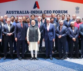 Prime Minister Narendra Modi and Prime Minister Anthony Albanese of Australia addressed the Australia-India CEOs Forum in Melbourne