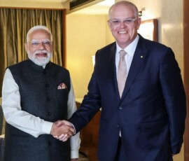 Prime Minister Narendra Modi met former Prime Minister of Australia, Scott Morrison, in Melbourne